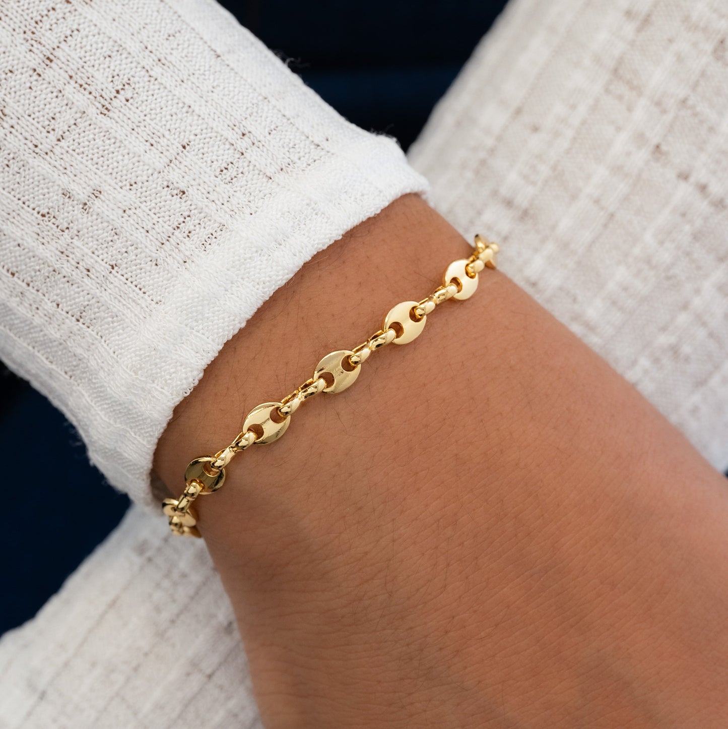 Pulsera Grano de Cafe Mujer 5mm