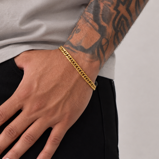 Pulsera Cubana Continua Hombre